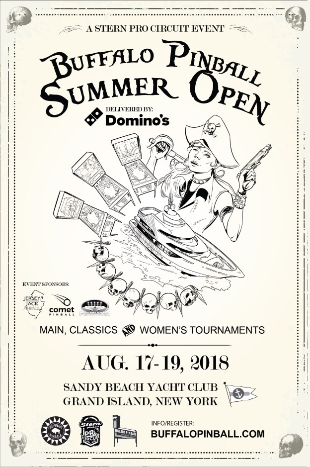 Buffalo Pinball Summer Open 2018 Poster
